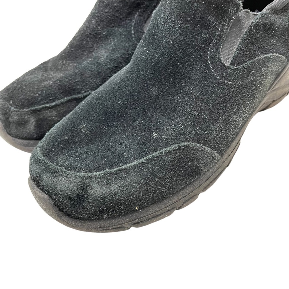 LAND'S END Genuine Leather Black Suede Loafers Casual Flats Low Top Shoes 9.5 D - Picture 9 of 16